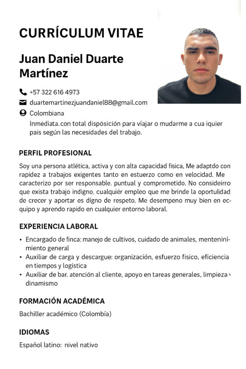 Foto de Juan Daniel Duarte Martinez