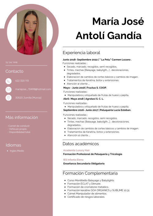 Foto de María José Antoli Gandia