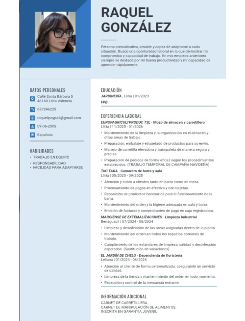 Foto de Raquel Gonzalez