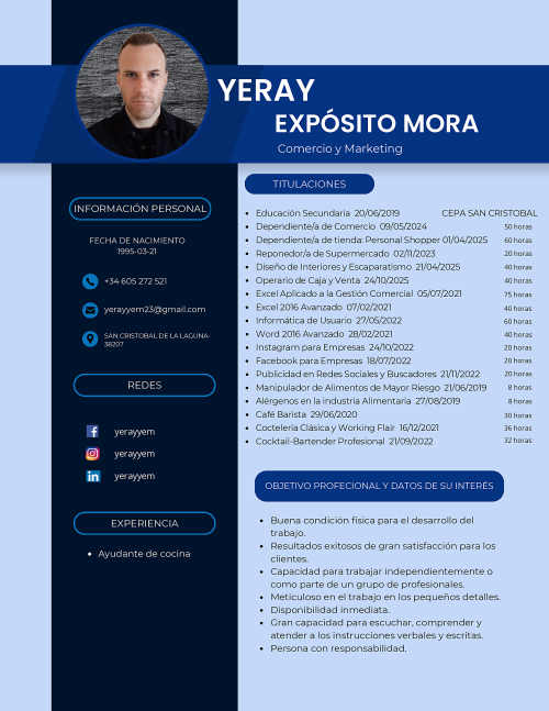 Foto de Yeray Expósito Mora